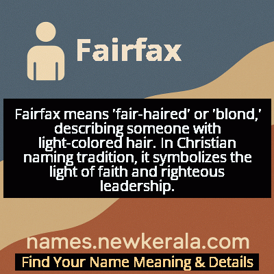 Fairfax Name Meaning and Origin