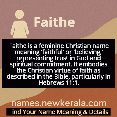 Faithe Name Meaning and Origin