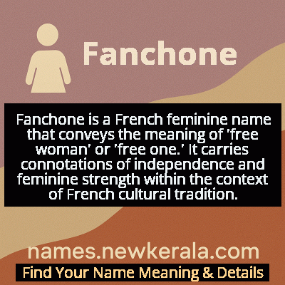 Fanchone Name Meaning and Origin