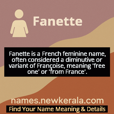 Fanette Name Meaning and Origin