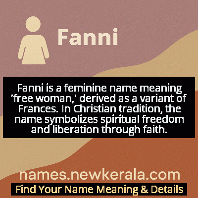 Fanni Name Meaning and Origin