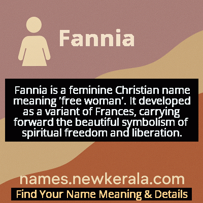 Fannia Name Meaning and Origin