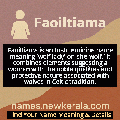Faoiltiama Name Meaning and Origin