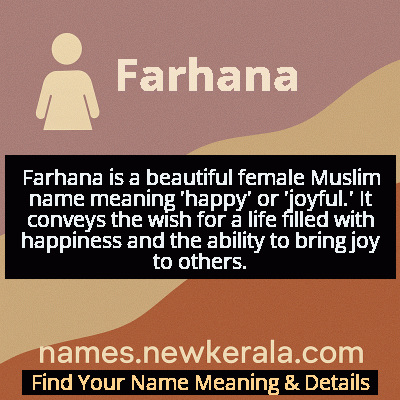 Farhana Name Meaning and Origin