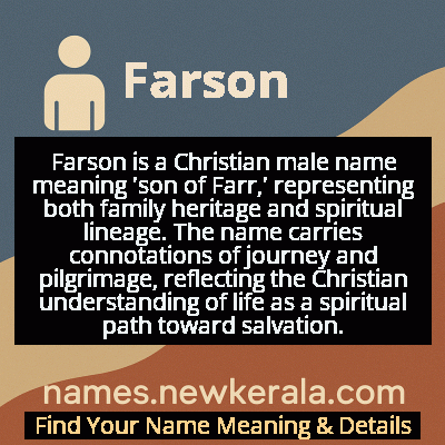 Farson Name Meaning and Origin