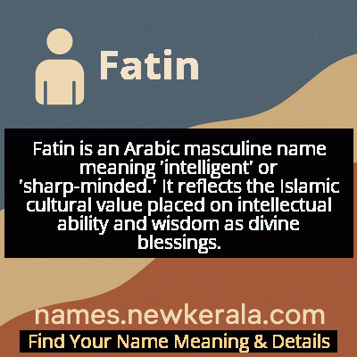 Fatin Name Meaning and Origin