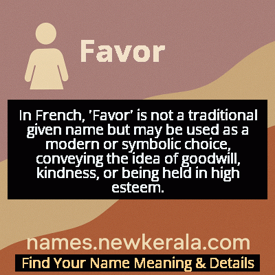 Favor Name Meaning and Origin