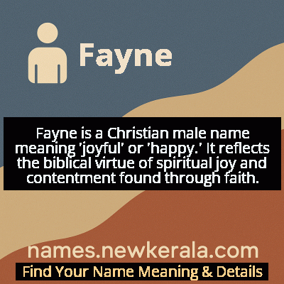 Fayne Name Meaning and Origin