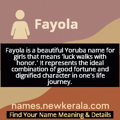 Fayola Name Meaning and Origin