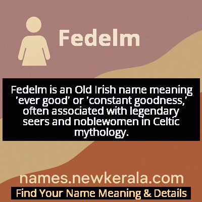 Fedelm Name Meaning and Origin