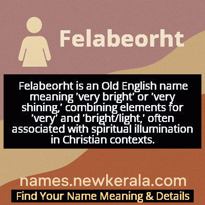 Felabeorht Name Meaning and Origin