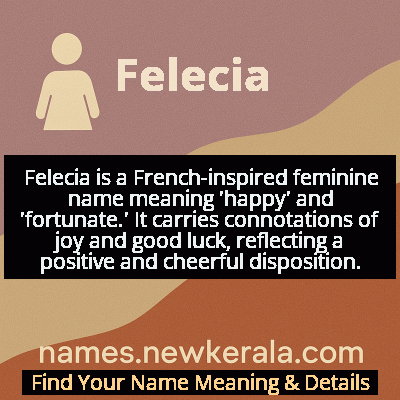 Felecia Name Meaning and Origin