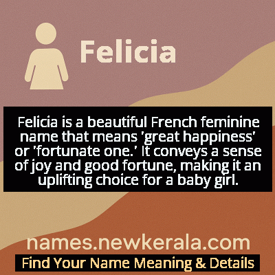 Felicia Name Meaning and Origin