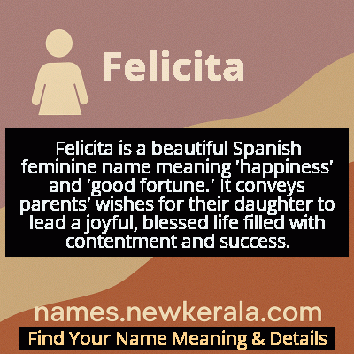 Felicita Name Meaning and Origin