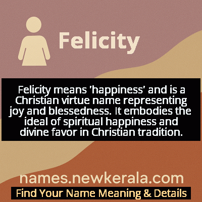 Felicity Name Meaning and Origin
