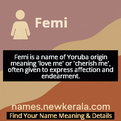 Femi Name Meaning and Origin