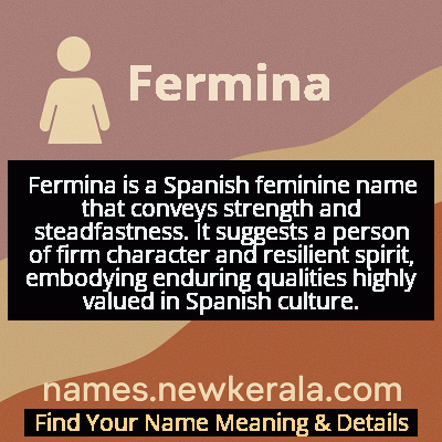 Fermina Name Meaning and Origin