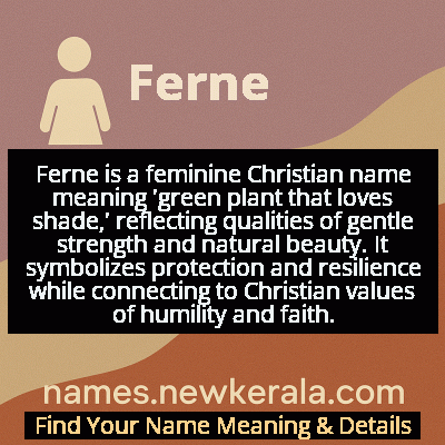 Ferne Name Meaning and Origin
