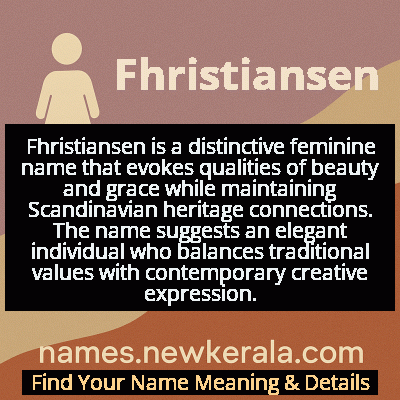 Fhristiansen Name Meaning and Origin