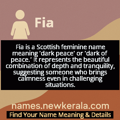 Fia Name Meaning and Origin