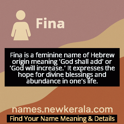 Fina Name Meaning and Origin