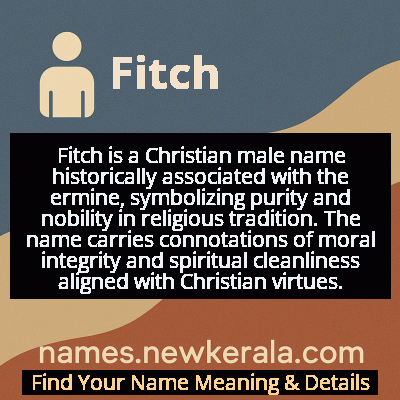 Fitch Name Meaning and Origin