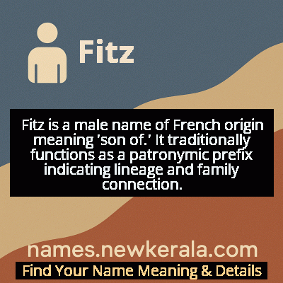 Fitz Name Meaning and Origin
