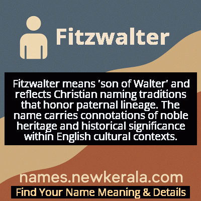 Fitzwalter Name Meaning and Origin