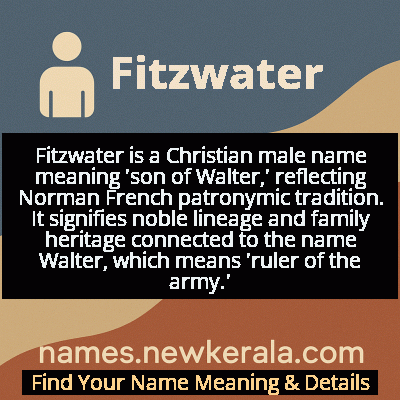 Fitzwater Name Meaning and Origin