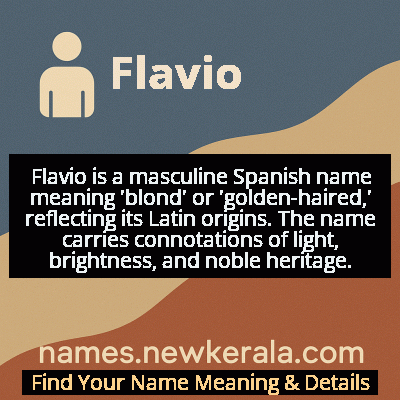 Flavio Name Meaning and Origin