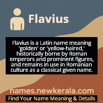 Flavius Name Meaning and Origin