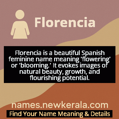 Florencia Name Meaning and Origin
