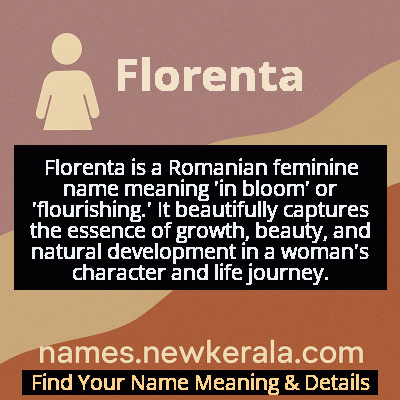 Florenta Name Meaning and Origin