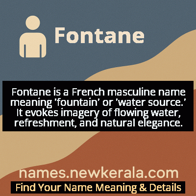 Fontane Name Meaning and Origin