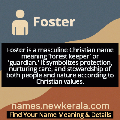Foster Name Meaning and Origin
