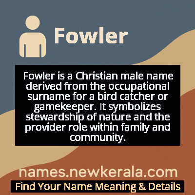 Fowler Name Meaning and Origin