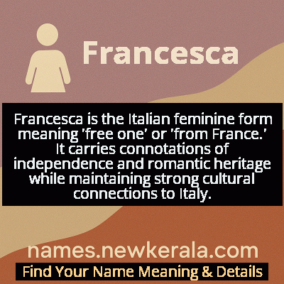 Francesca Name Meaning and Origin