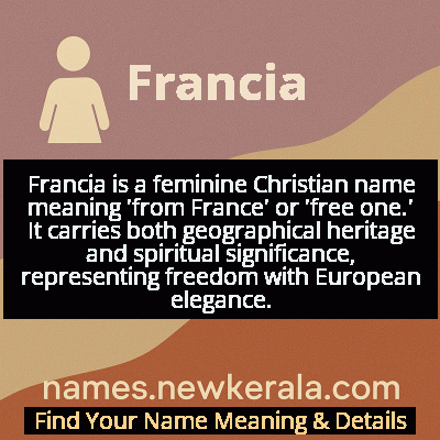 Francia Name Meaning and Origin