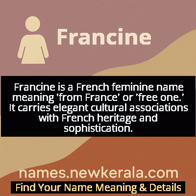 Francine Name Meaning and Origin