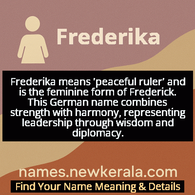 Frederika Name Meaning and Origin