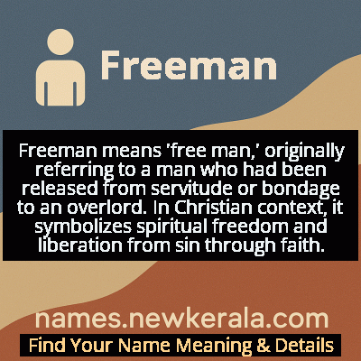 Freeman Name Meaning and Origin