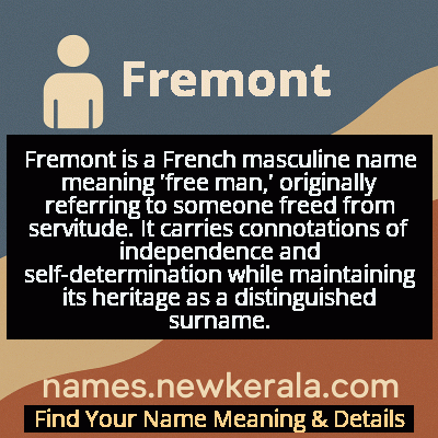 Fremont Name Meaning and Origin