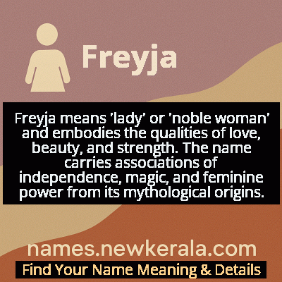 Freyja Name Meaning and Origin