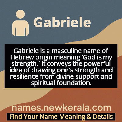 Gabriele Name Meaning and Origin