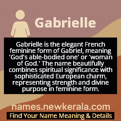 Gabrielle Name Meaning and Origin