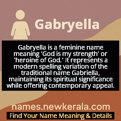 Gabryella Name Meaning and Origin