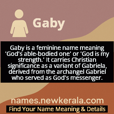 Gaby Name Meaning and Origin
