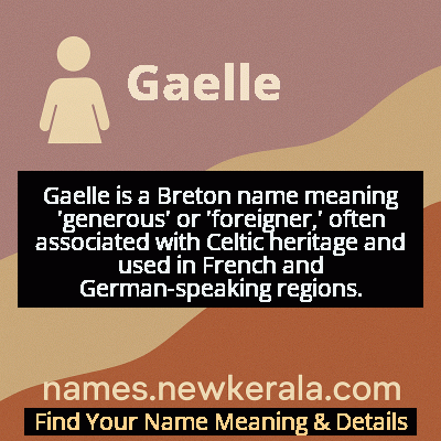 Gaelle Name Meaning and Origin