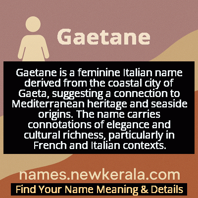 Gaetane Name Meaning and Origin
