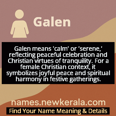 Galen Name Meaning and Origin